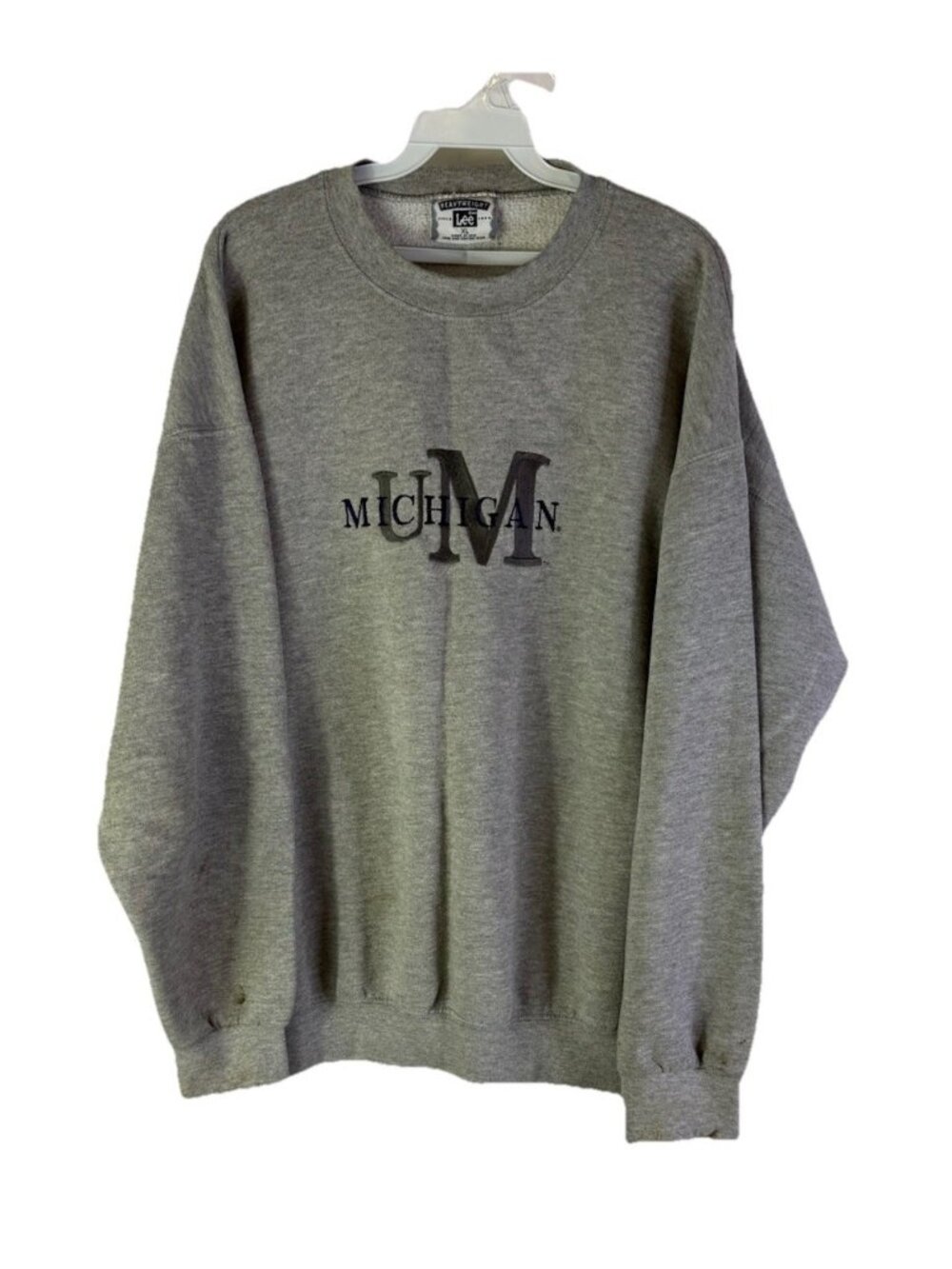 Vintage 90s Heavyweight University of Michigan Stitched Crewneck Sweatshirt
